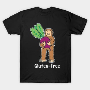 Gluten Free Diet - Big Foot Carrying Beetroot T-Shirt